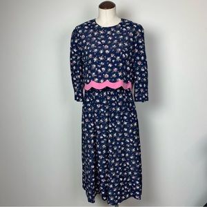 Vintage Petite Floral Dress